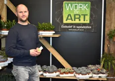 Ton Koster van Vd Hoorn Succulenten met zijn concept Work of ART